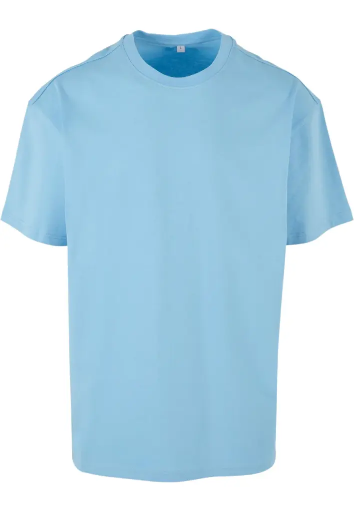 Oversized T-shirt zware stof, balticblue — productfoto 17