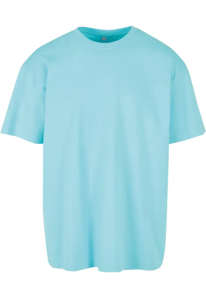 Oversized T-shirt zware stof, berylblue — productfoto 18
