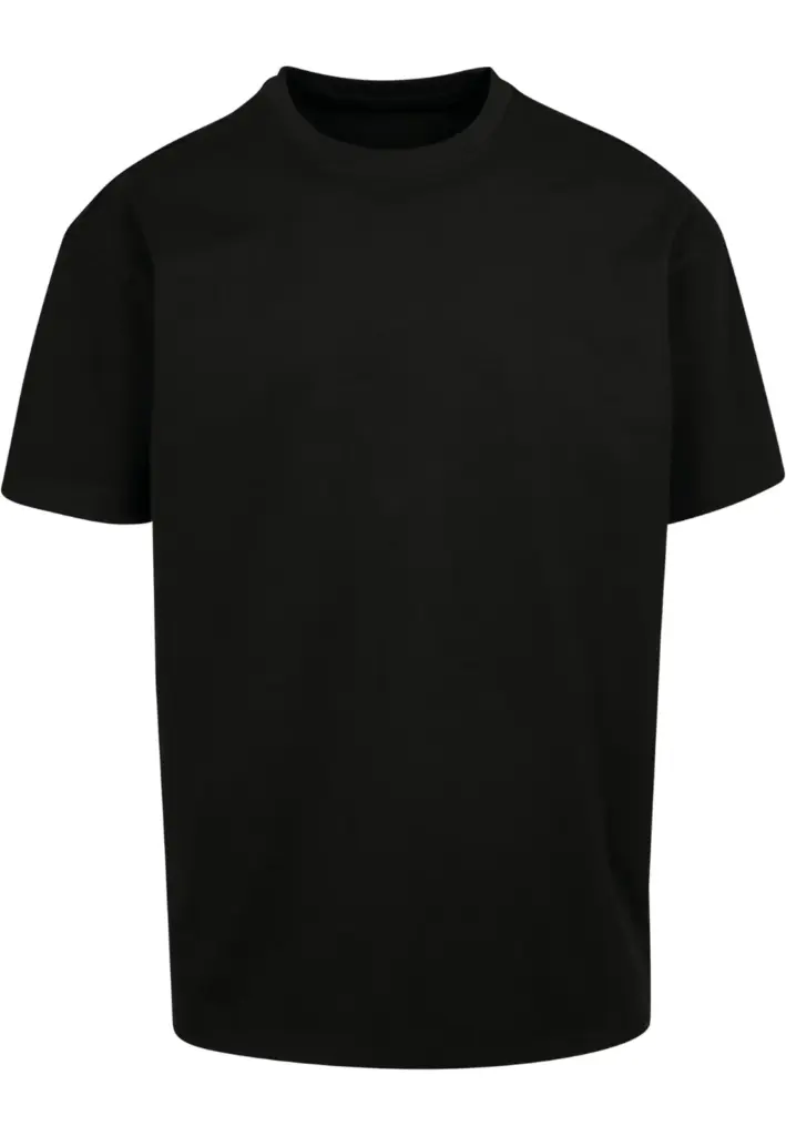 Oversized T-shirt zware stof, black — productfoto 7