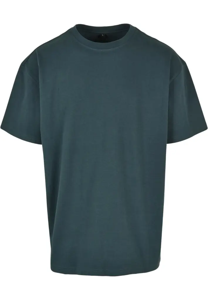 Oversized T-shirt zware stof, bottlegreen — productfoto 19