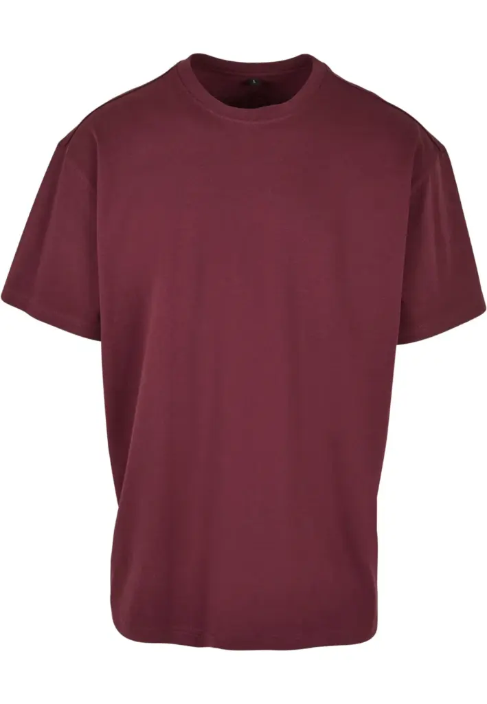Oversized T-shirt zware stof, cherry — productfoto 21