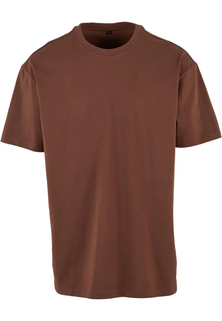 Oversized T-shirt zware stof, chocolatebrown — productfoto 11