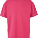 Oversized T-shirt zware stof, hibiskuspink — productfoto 23