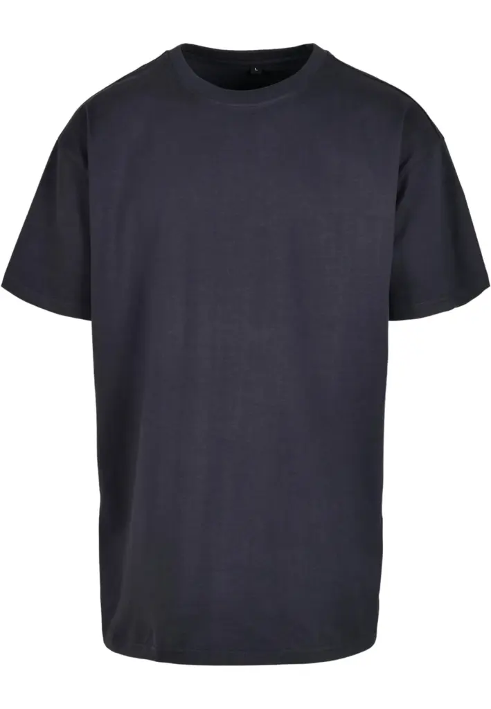 Oversized T-shirt zware stof, navy — productfoto 25