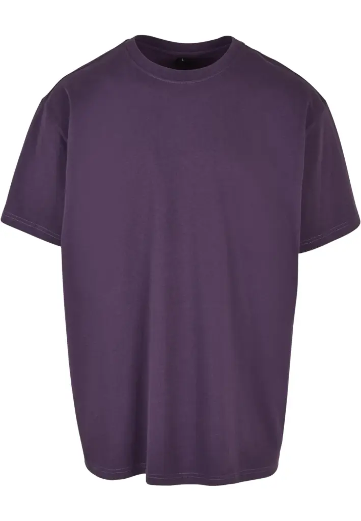 Oversized T-shirt zware stof, purplenight — productfoto 26