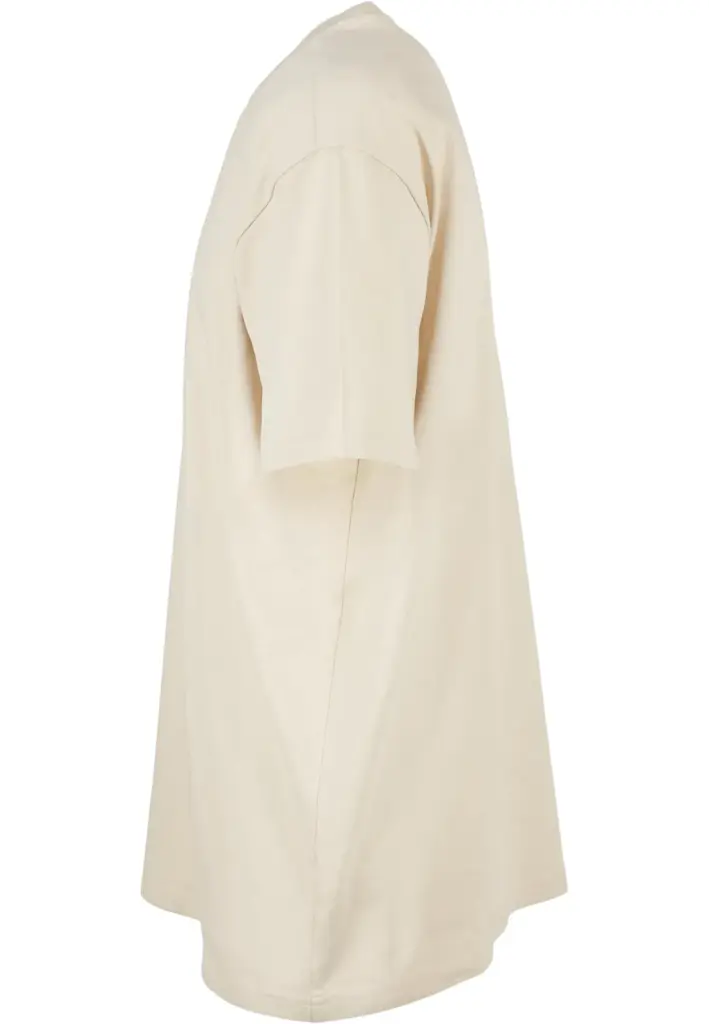 Oversized T-shirt zware stof, sand — productfoto 19