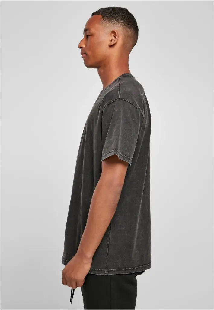 Heren T-shirt met verwassen look