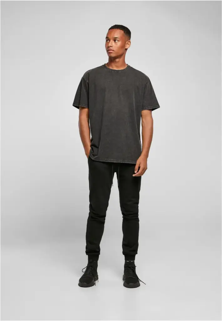 Heren T-shirt met verwassen look — productfoto 3