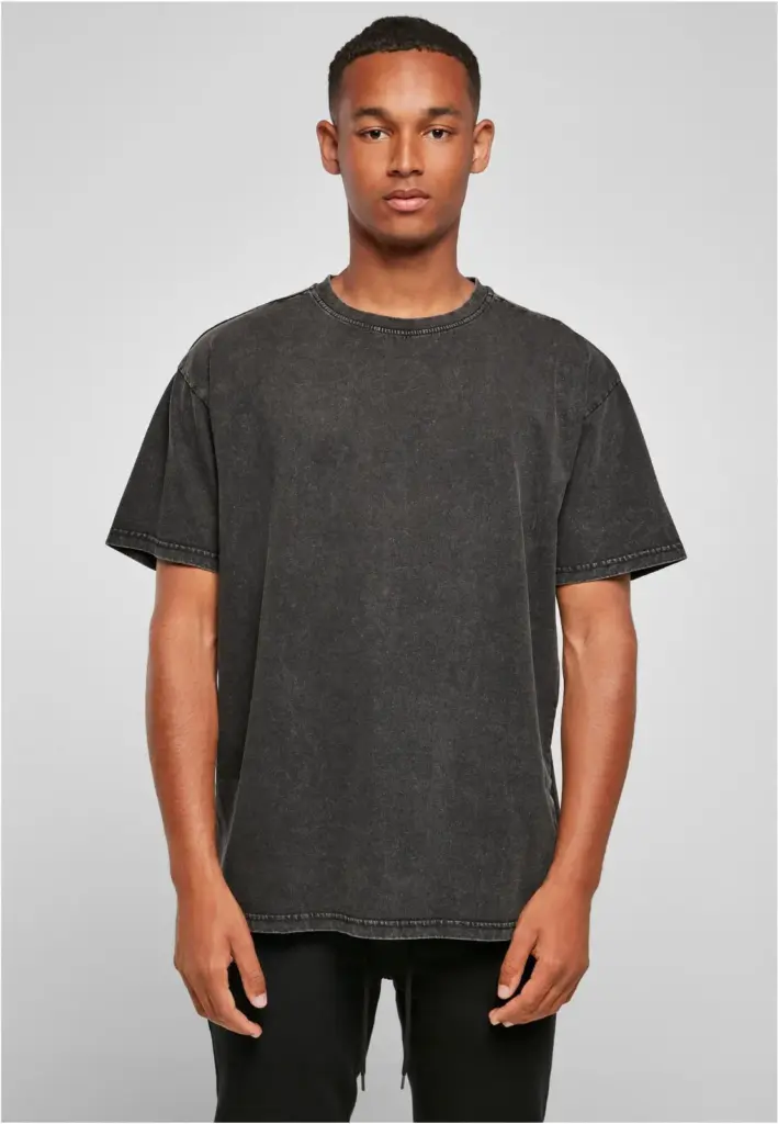 Heren T-shirt met verwassen look — productfoto 4