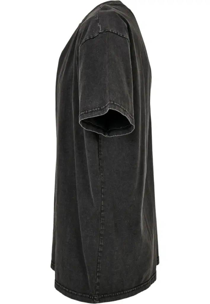 Heren T-shirt met verwassen look, black — productfoto 5