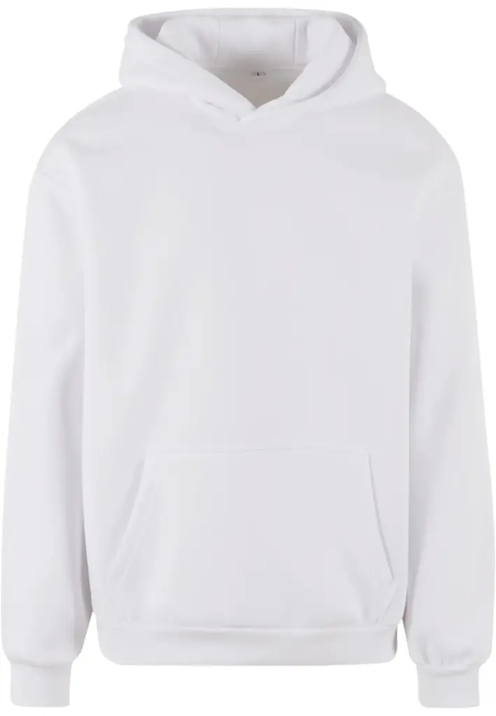 PS_BY284_WHITE - Hidalgo Hoodie bedrucken BY284 Oversized Soft-Touch Baumwolle S-3XL — Produktfoto 7