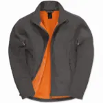 Id.701 Softshell / Men, dark grey / neon orange — productfoto 6
