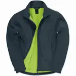 Id.701 Softshell / Men, navy / neon green — productfoto 7