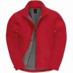 Id.701 Softshell / Men, red / warm grey — productfoto 8