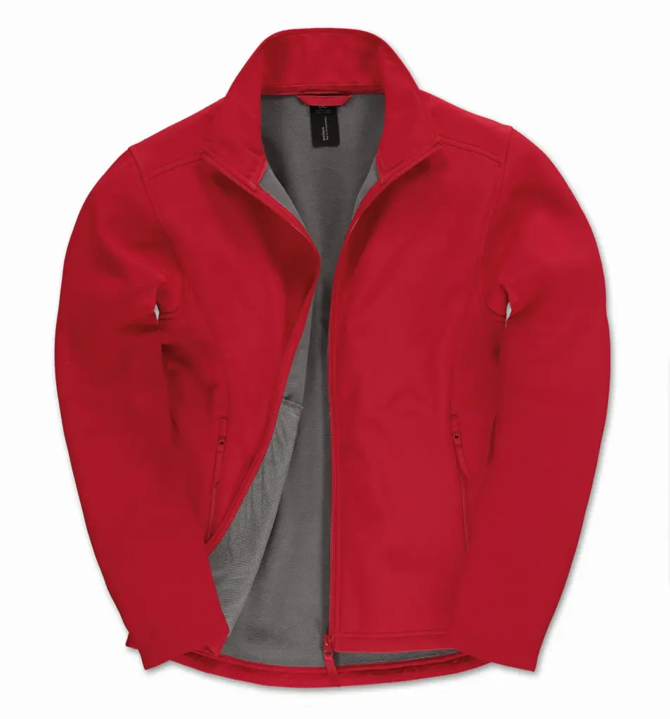 Id.701 Softshell / Men, red / warm grey — productfoto 8