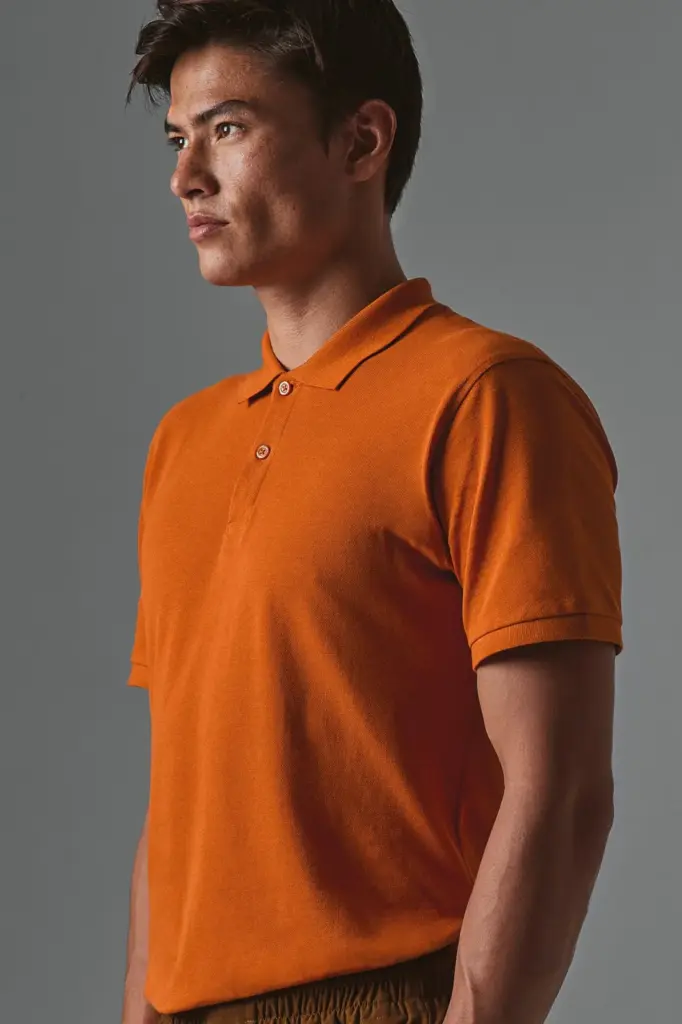 Men's organic polo shirt — productfoto 3