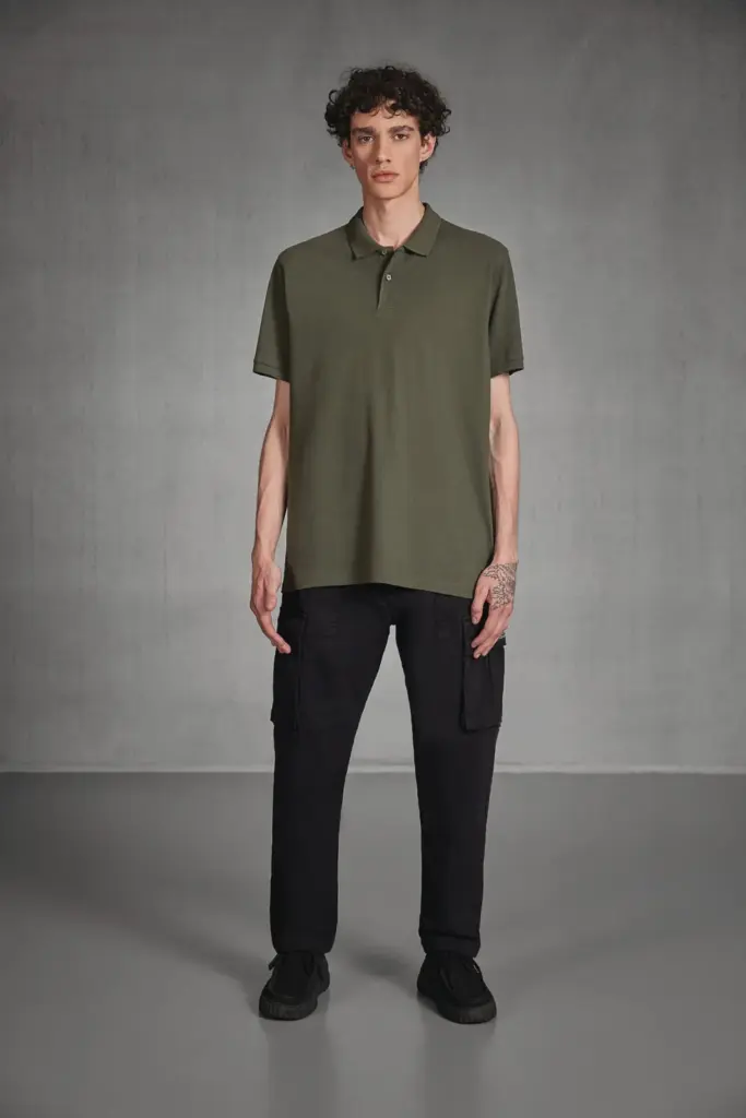 Men's organic polo shirt — productfoto 4