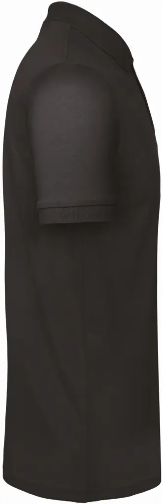 Men's organic polo shirt, black — productfoto 5