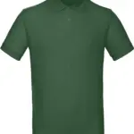 Men's organic polo shirt, bottle green — productfoto 15