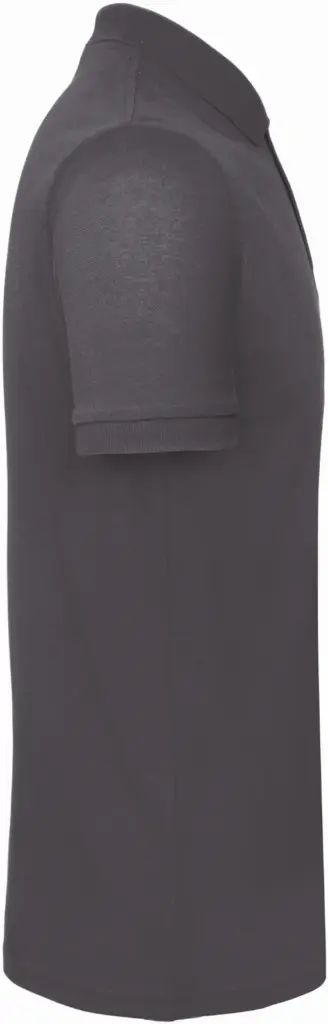 Men's organic polo shirt, dark grey — productfoto 8