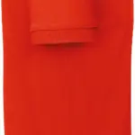 Men's organic polo shirt, fire red — productfoto 9