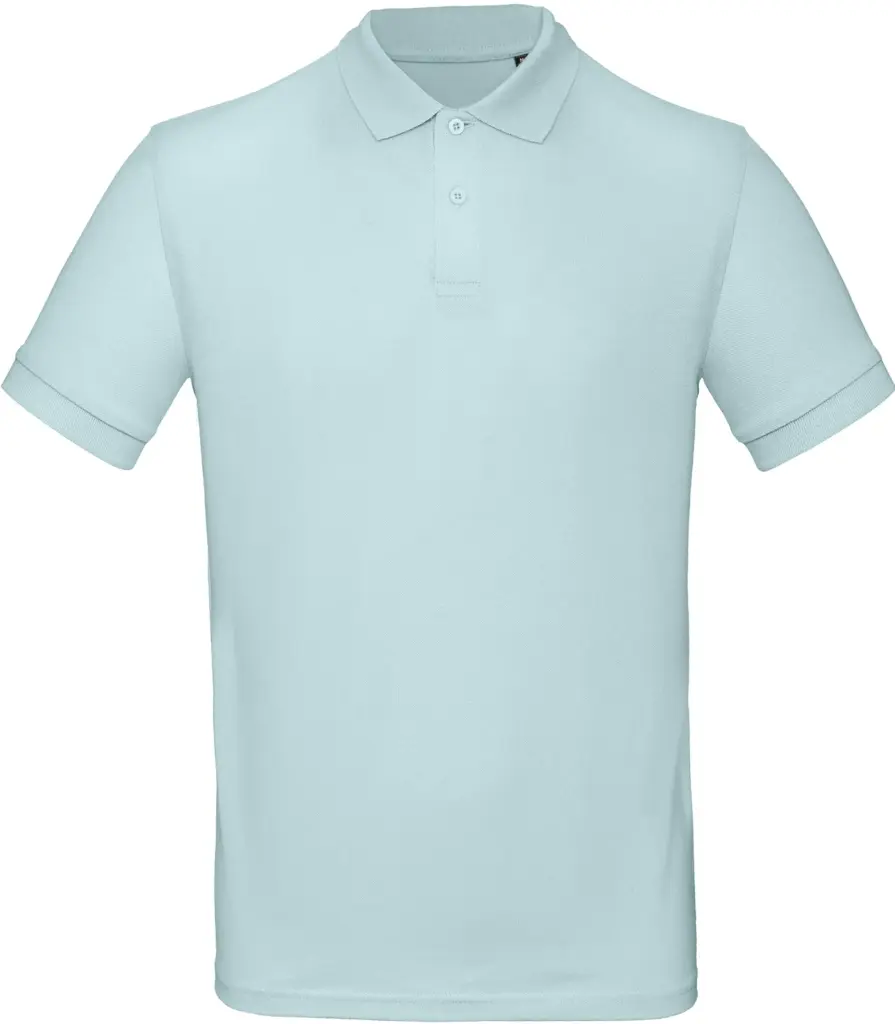 Men's organic polo shirt, millennial mint — productfoto 21