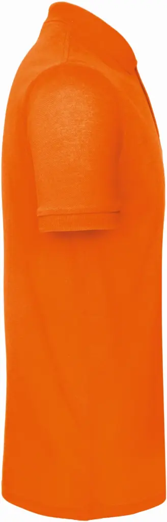 Men's organic polo shirt, orange — productfoto 14