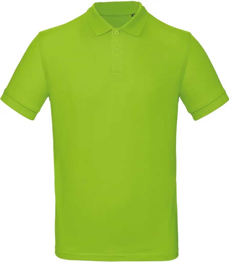 Men's organic polo shirt, orchid green — productfoto 23