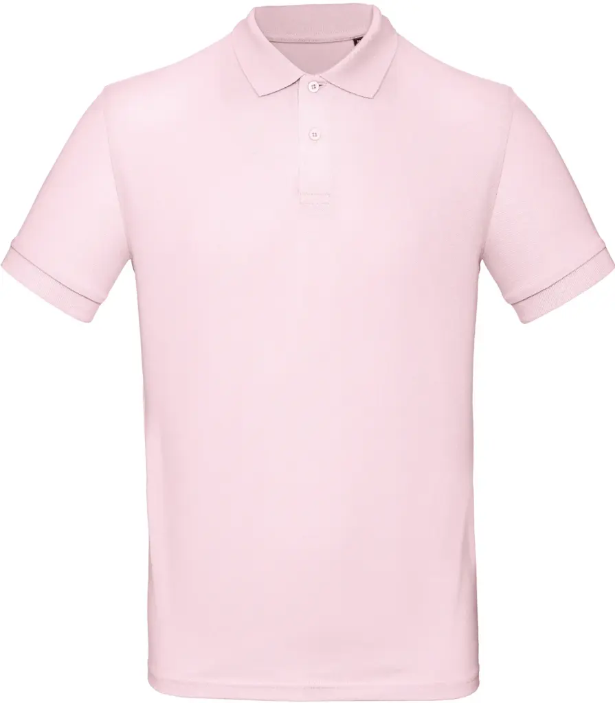 Men's organic polo shirt, orchid pink — productfoto 24