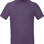 Men's organic polo shirt, radiant purple — productfoto 25