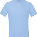 Men's organic polo shirt, sky blue — productfoto 26