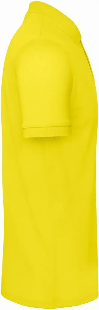 Men's organic polo shirt, solar yellow — productfoto 19