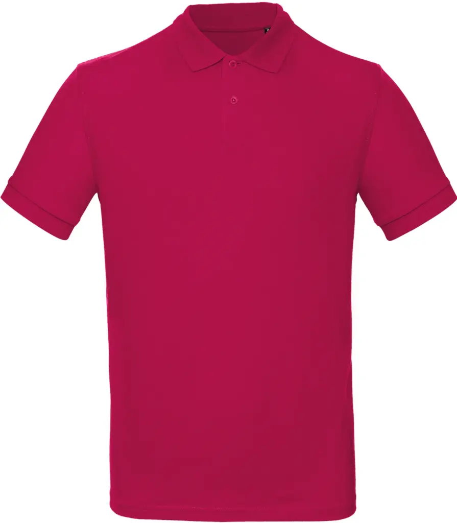 Men's organic polo shirt, sorbet — productfoto 28