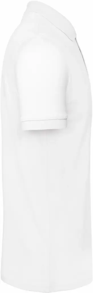 Men's organic polo shirt, white — productfoto 23