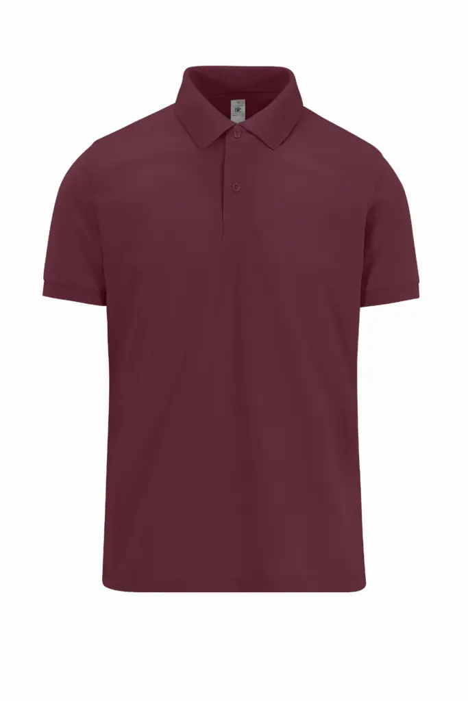 MY POLO 180 Heren korte mouwen, burgundy — productfoto 9