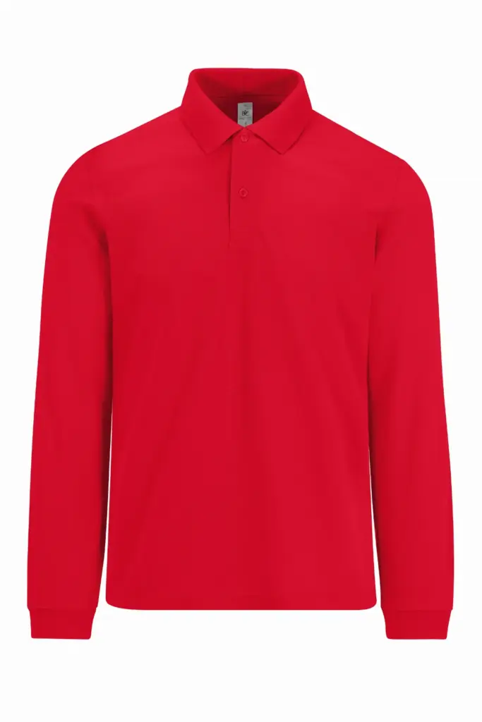 MY POLO 180 Heren lange mouwen, red — productfoto 7
