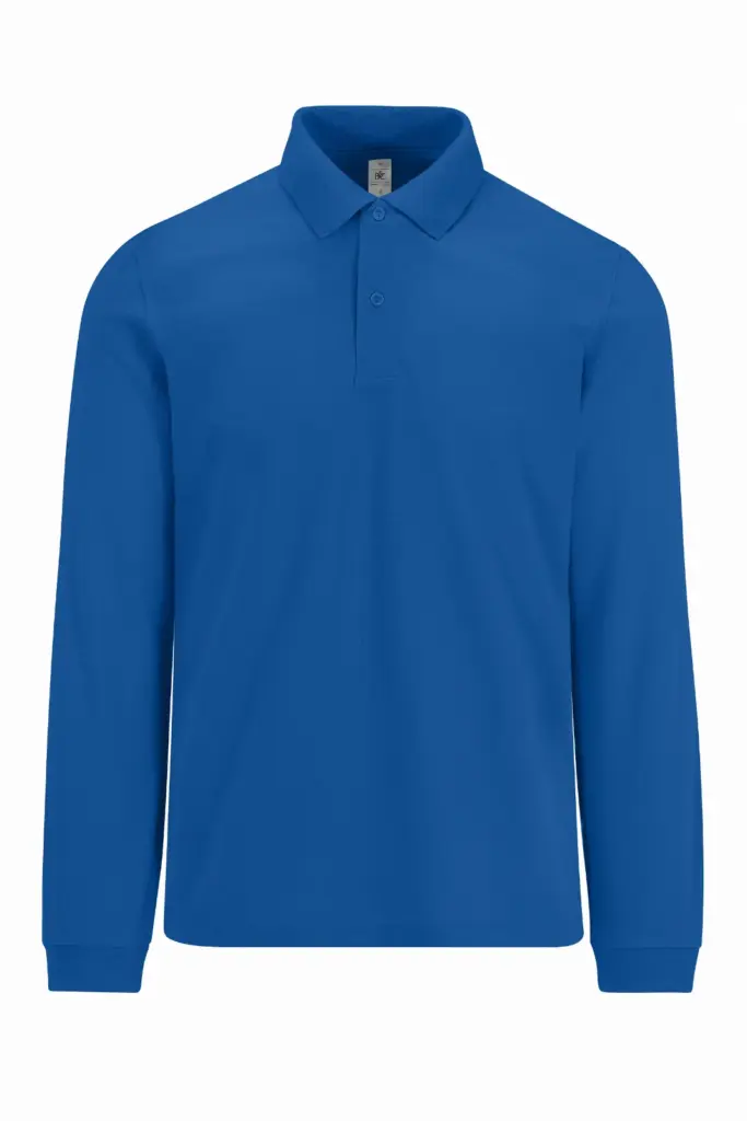 MY POLO 180 Heren lange mouwen, royal blue — productfoto 8