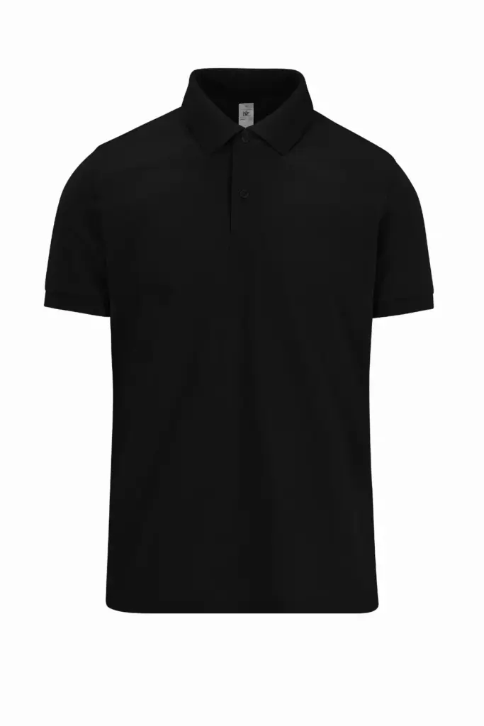 PS_CGPU426_BLACK - Hidalgo-werbeartikel Polo bedrucken CGPU426 210g Piqué Baumwolle S-4XL — Produktfoto 4