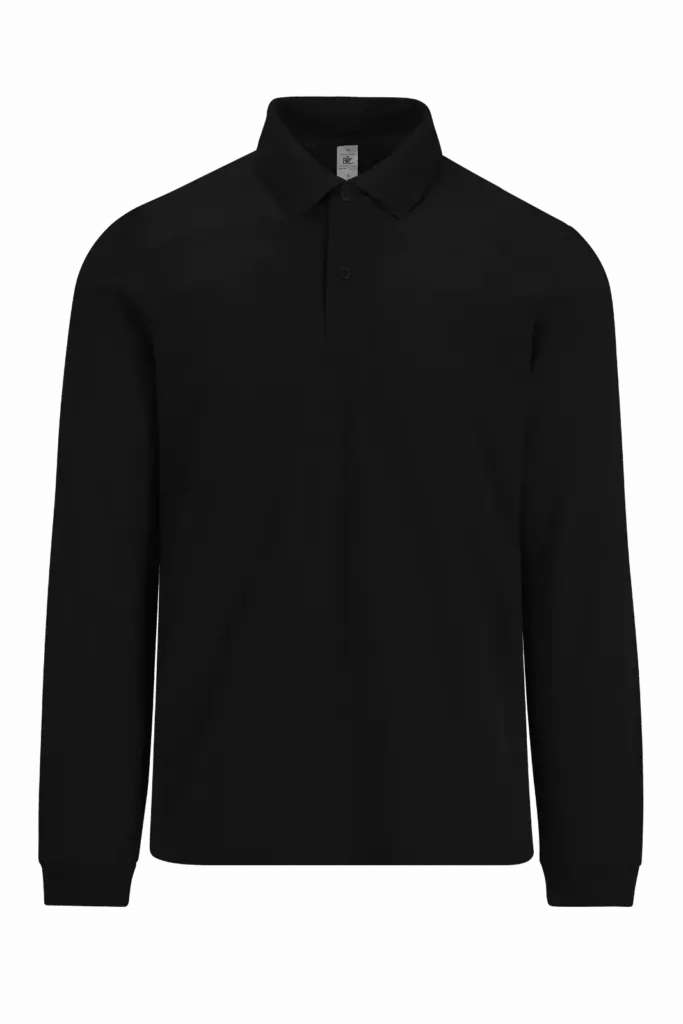 Printed Long Sleeve Polo CGPU427 Cotton Men S-4XL — product photo 4