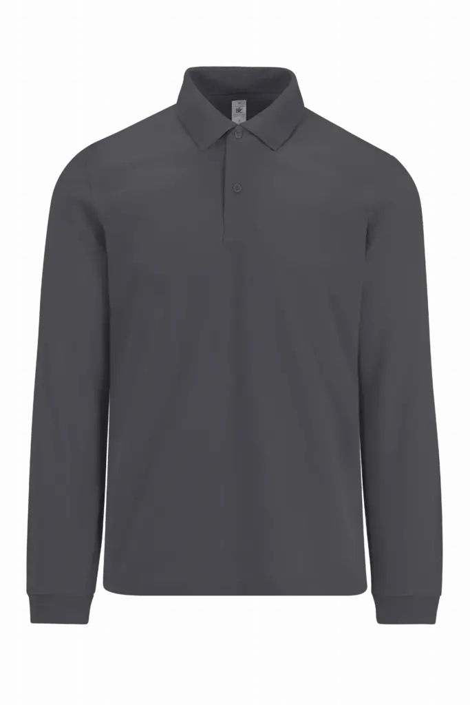 Printed Long Sleeve Polo CGPU427 Cotton Men S-4XL — product photo 5