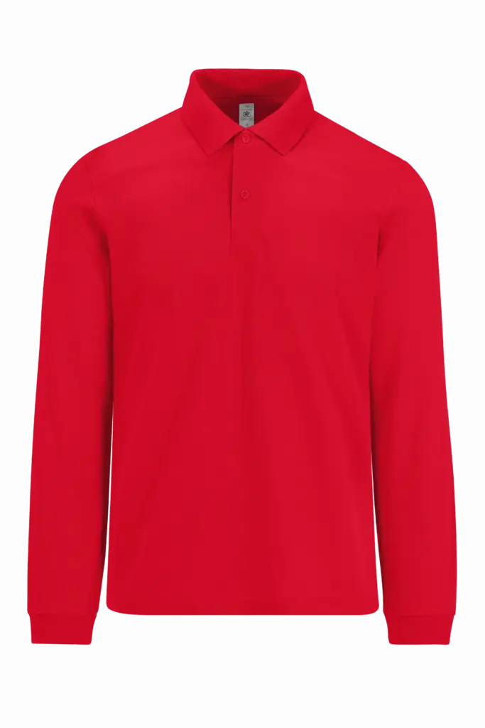 Printed Long Sleeve Polo CGPU427 Cotton Men S-4XL — product photo 7