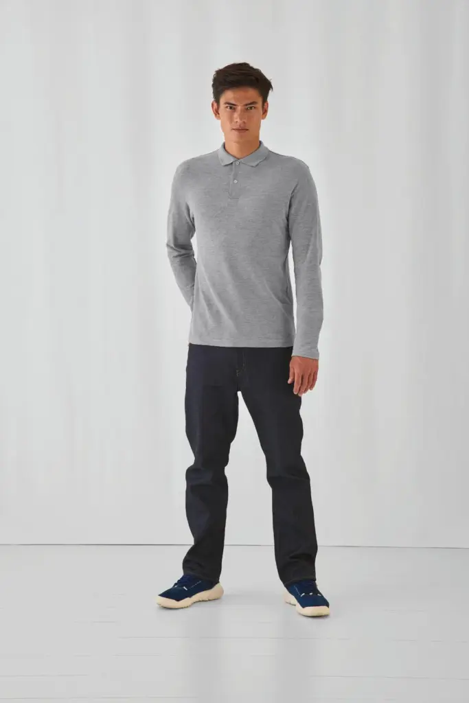 ID.001 Men's long-sleeve polo shirt