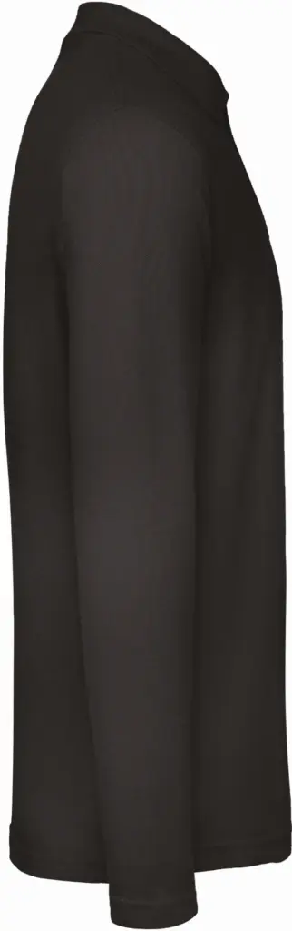ID.001 Men's long-sleeve polo shirt, black — productfoto 5