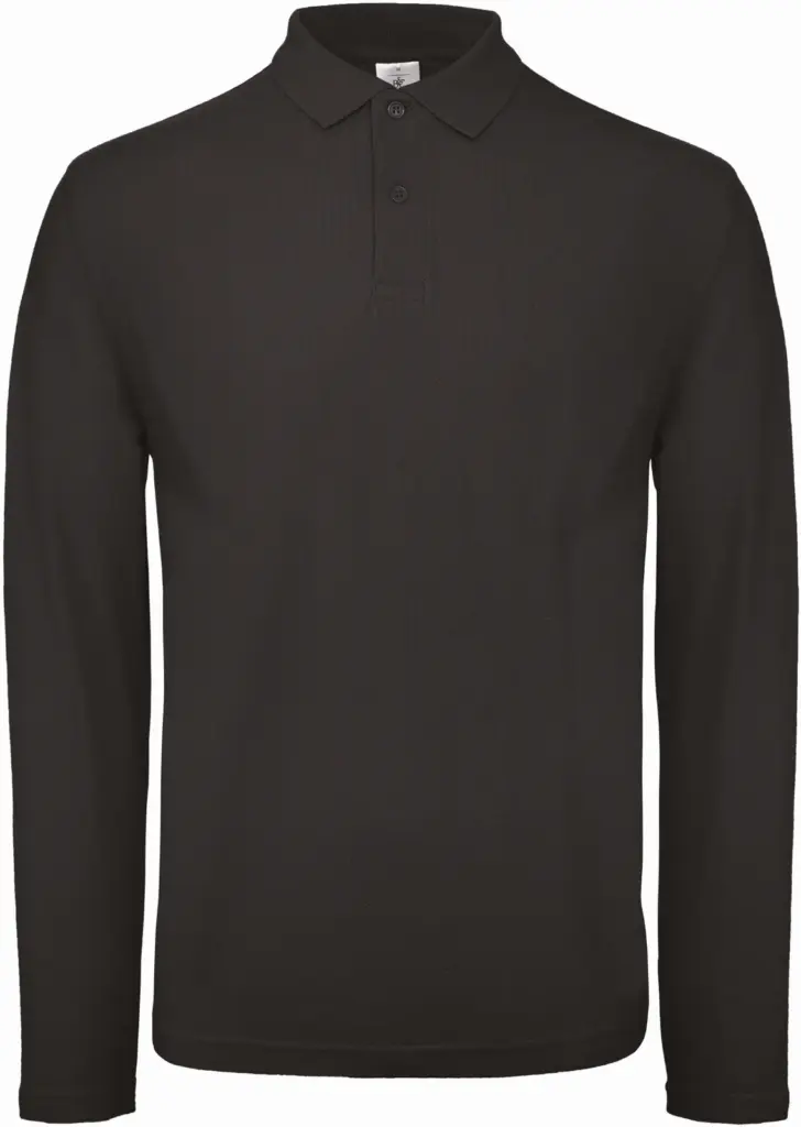 Custom Men's Long Sleeve Polo CGPUI12 Pique Cotton XS-3XL — product photo 6