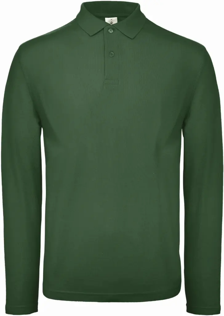 Custom Men's Long Sleeve Polo CGPUI12 Pique Cotton XS-3XL — product photo 7