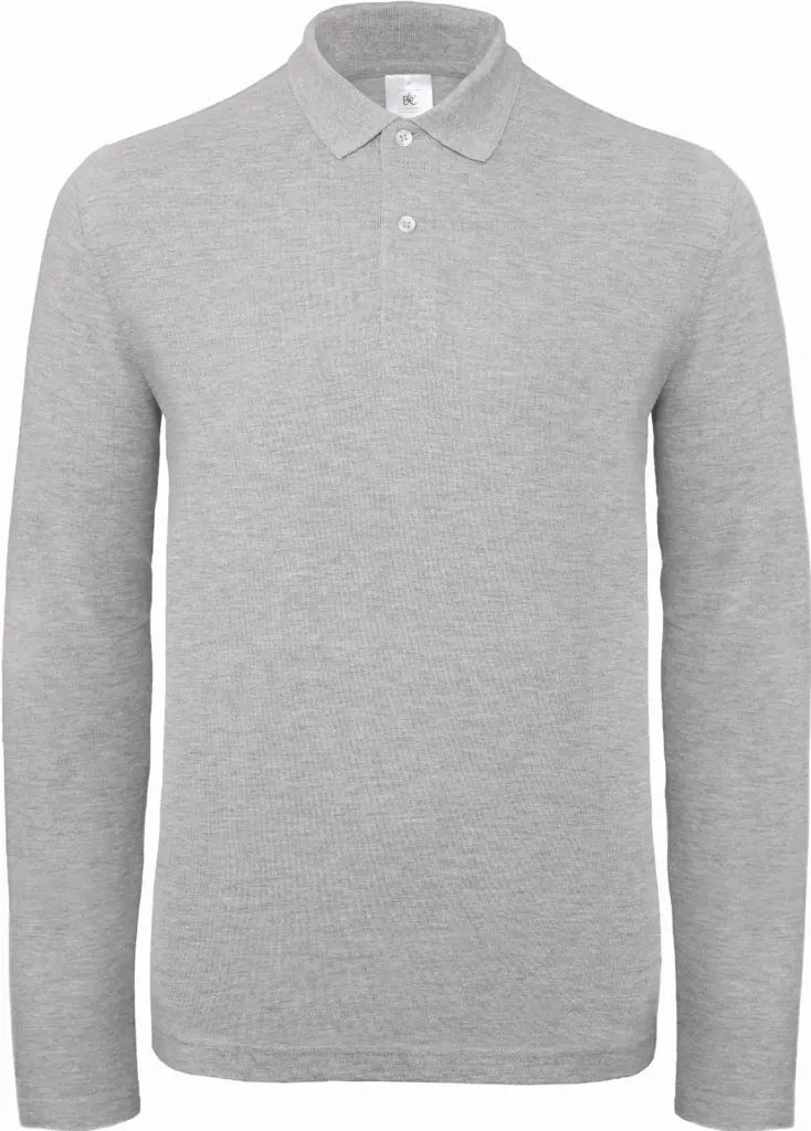 Custom Men's Long Sleeve Polo CGPUI12 Pique Cotton XS-3XL — product photo 8