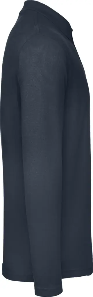ID.001 Men's long-sleeve polo shirt, navy — productfoto 8