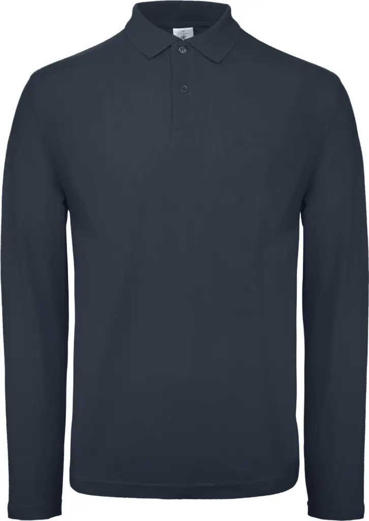 Custom Men's Long Sleeve Polo CGPUI12 Pique Cotton XS-3XL — product photo 9
