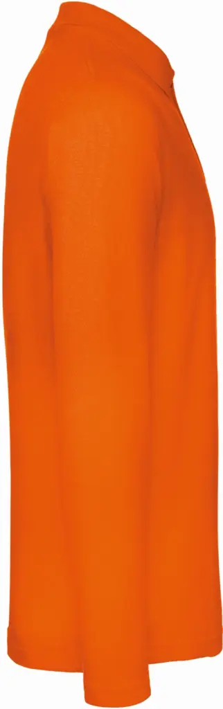 ID.001 Men's long-sleeve polo shirt, orange — productfoto 9
