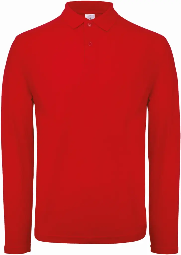 Custom Men's Long Sleeve Polo CGPUI12 Pique Cotton XS-3XL — product photo 11